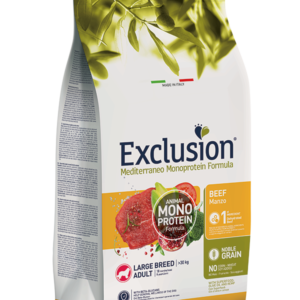 EXCLUSION MEDITERRANEO ADULT LARGE BREED MANZO 12 KG