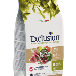 EXCLUSION MEDITERRANEO ADULT LARGE BREED AGNELLO 12 KG