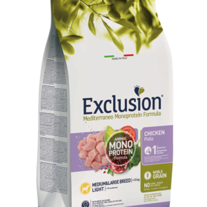 EXCLUSION MEDITERRANEO LIGHT MEDIUM BREED POLLO