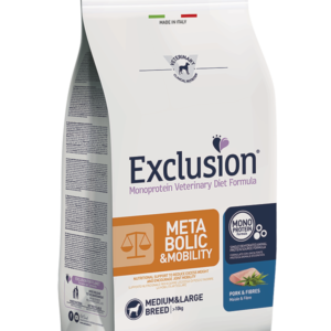 EXCLUSION METABOLIC & MOBILITY MEDIUM E LARGE BREED MAIALE E FIBBRE