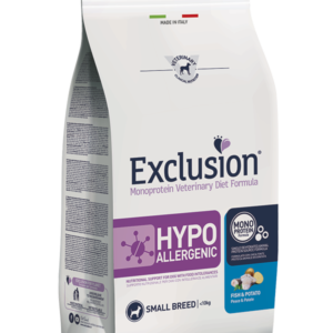 EXCLUSION HYPOALLERGENIC SMALL BREED ADULT PESCE E PATATE 2 KG