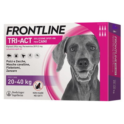 FRONTLINE TRI-ACT PER CANI 20-40 KG 3 PIPETTE